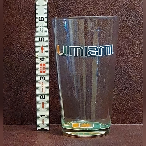 Vintage University of Miami Hurricanes Tumbler Collector Glass - Picture 6 of 9